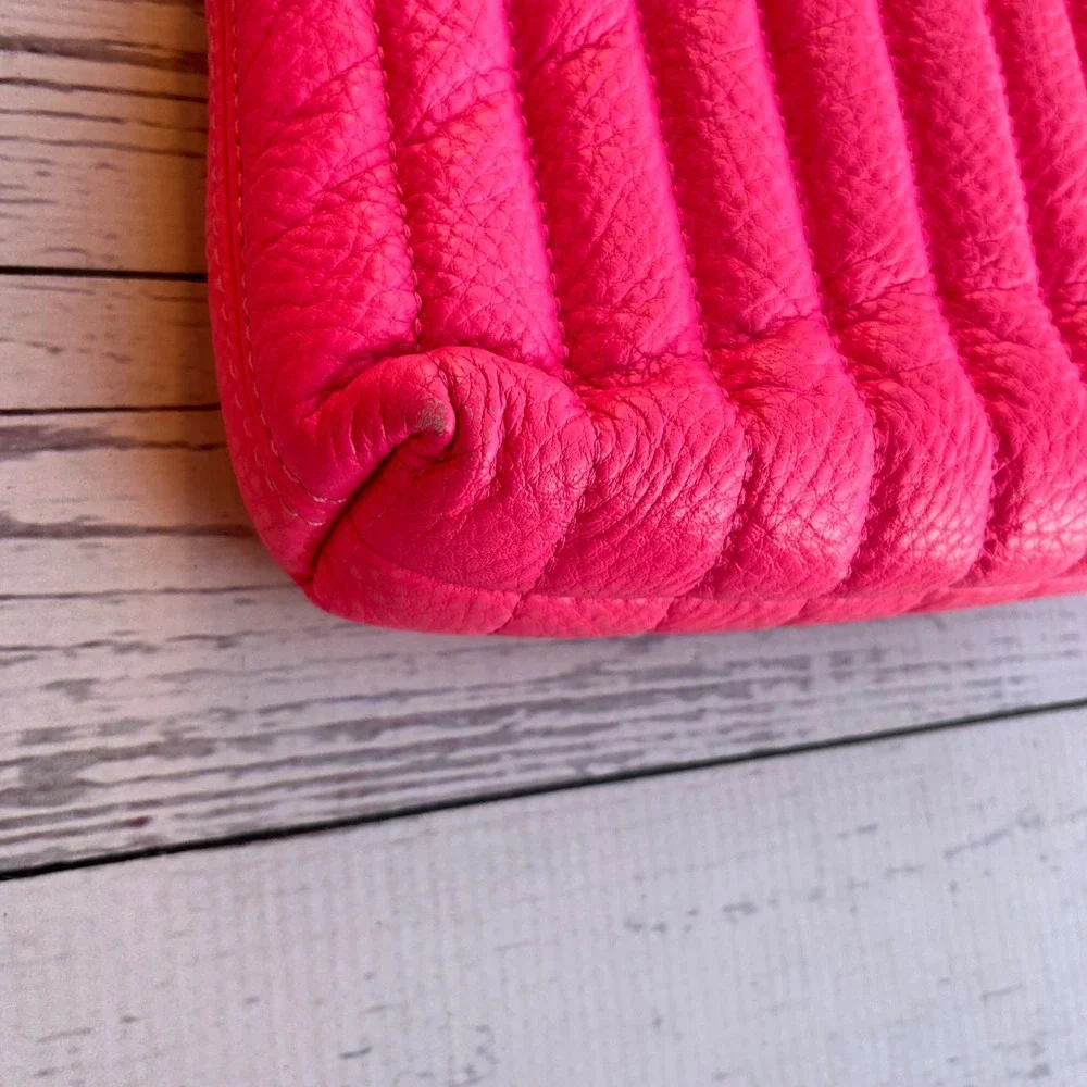 Kate‎ Spade RARE Bubblegum Pink Barbiecore Leather Crossbody Bag Purse Designer
